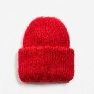 Textured knit beanie